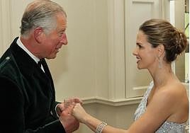 Carlos III y Genoveva Casanova en su encuentro en Buckingham Palace
