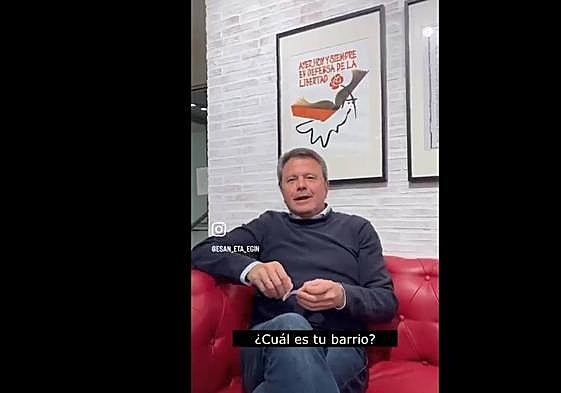 Santano, en un vídeo de Instagram donde presenta a su equipo.