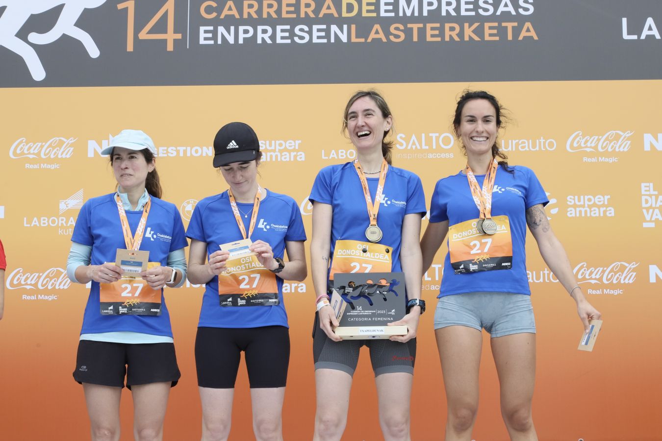 Los podios de la Carrera de Empresas 2023