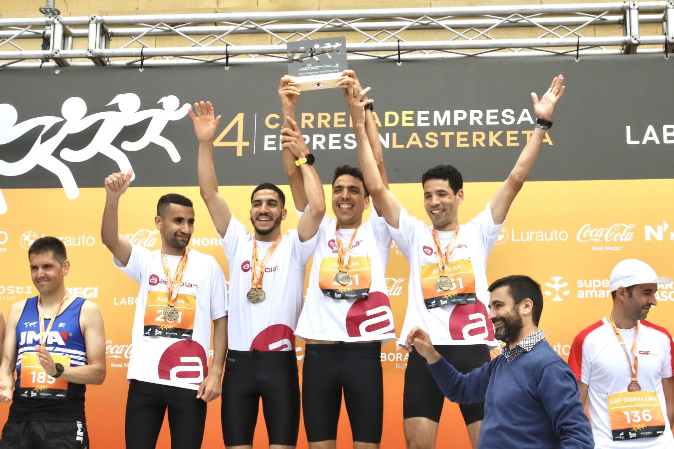 Los podios de la Carrera de Empresas 2023