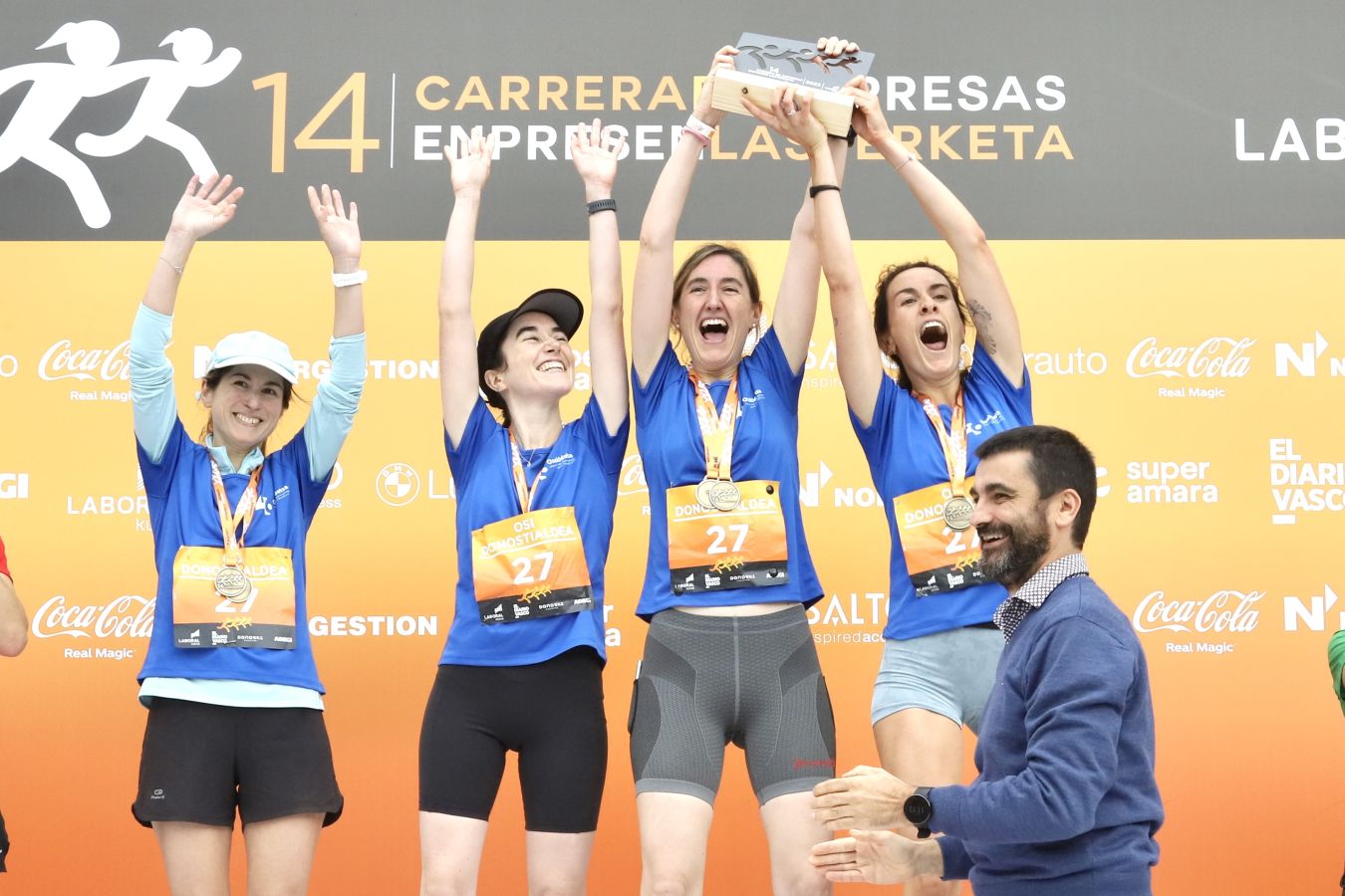Los podios de la Carrera de Empresas 2023