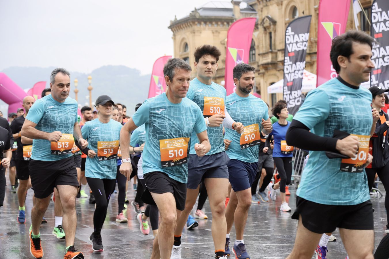 Gran ambiente en la Carrera de Empresas de Donostia