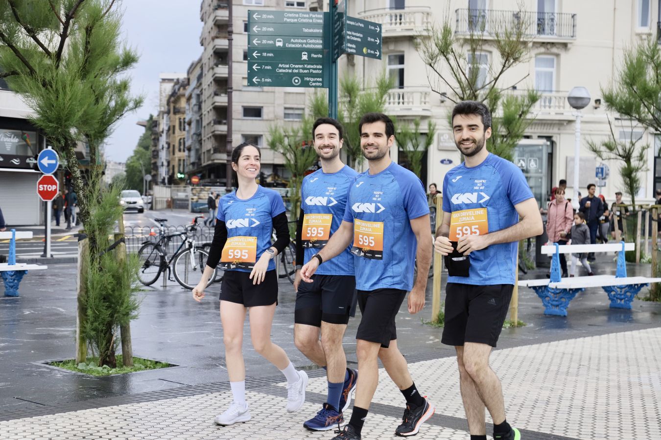 Gran ambiente en la Carrera de Empresas de Donostia