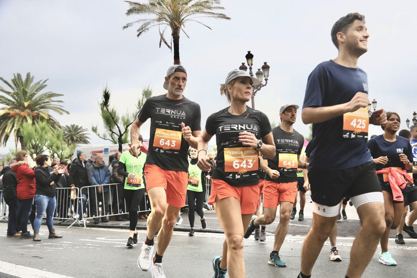 Gran ambiente en la Carrera de Empresas de Donostia