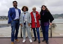 Lasa, Garrido, González y Ucher, en el Náutico donostiarra.