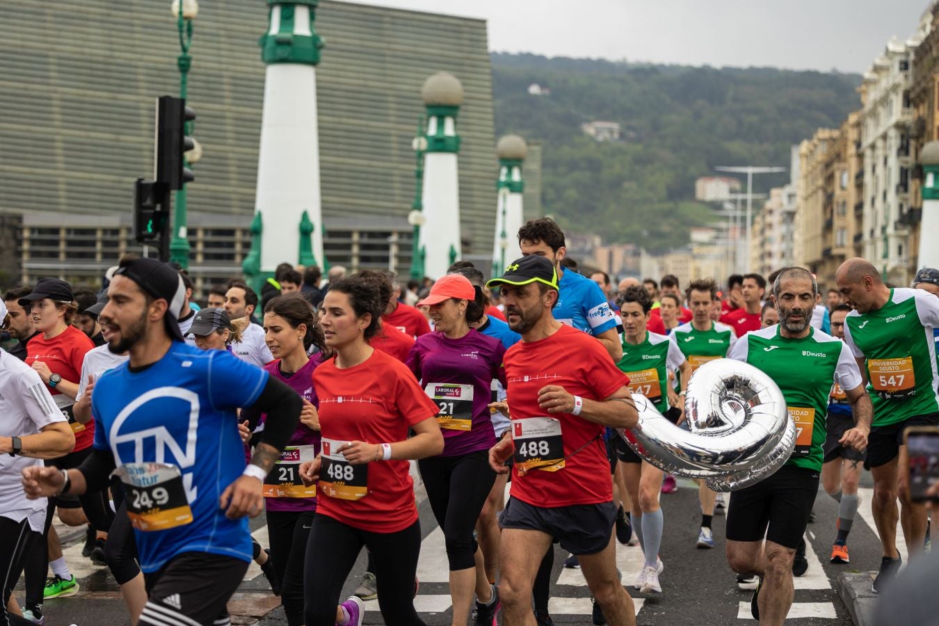 La Carrera de Empresas, a la altura del Kursaal