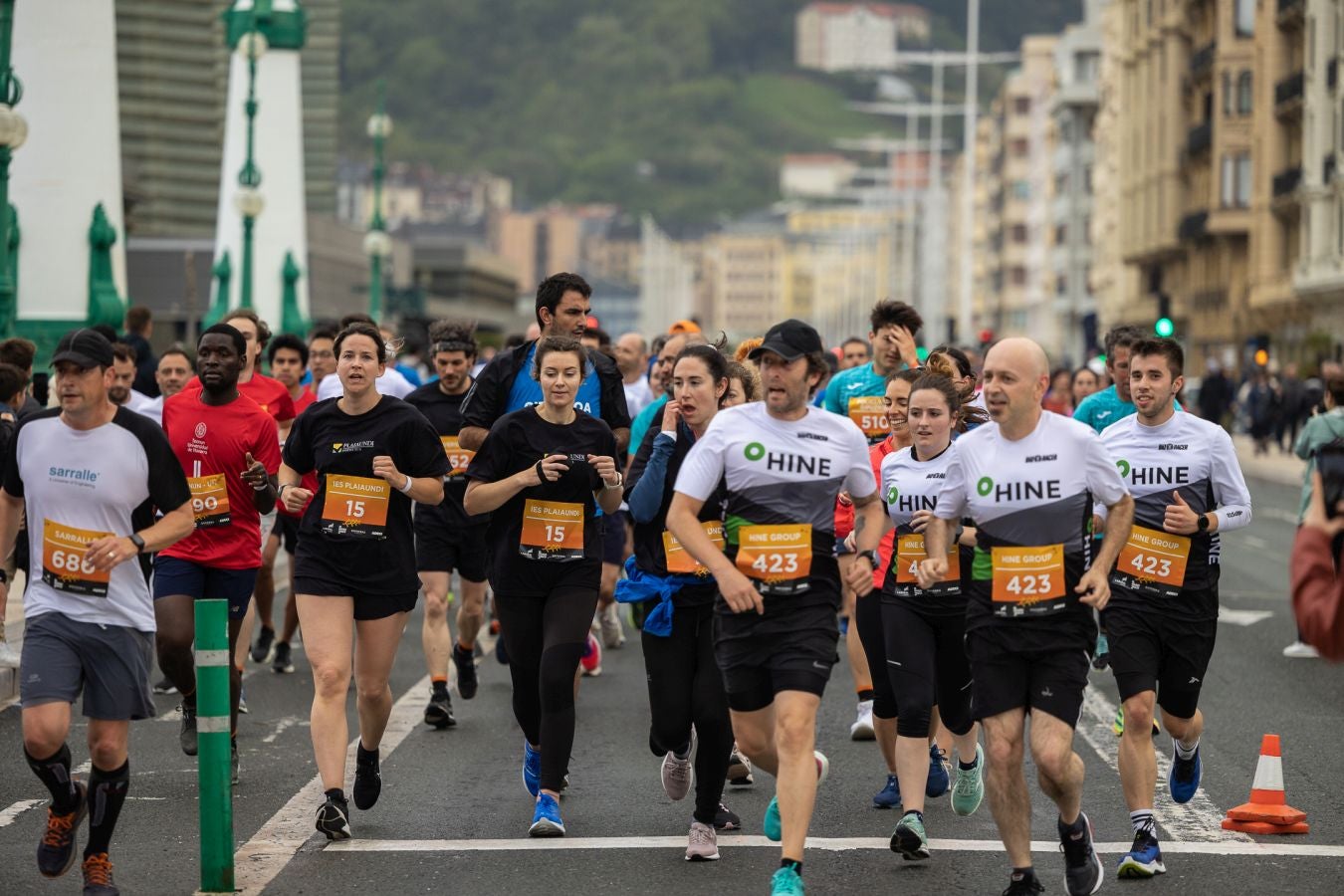 La Carrera de Empresas, a la altura del Kursaal