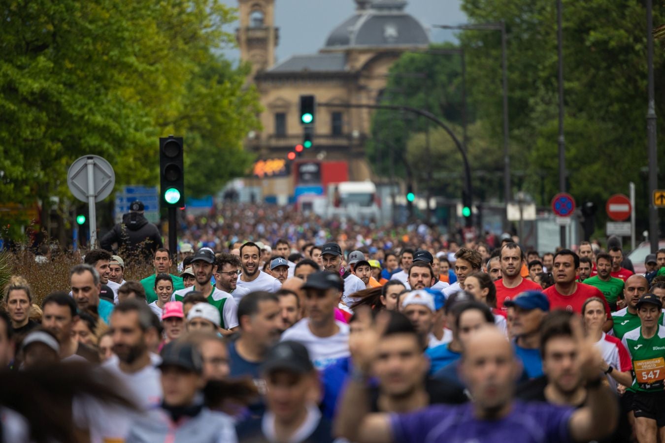 La Carrera de Empresas, a la altura del Kursaal