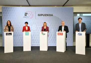 Vuelve a ver íntegro el debate de los candidatos a la Diputación de Gipuzkoa