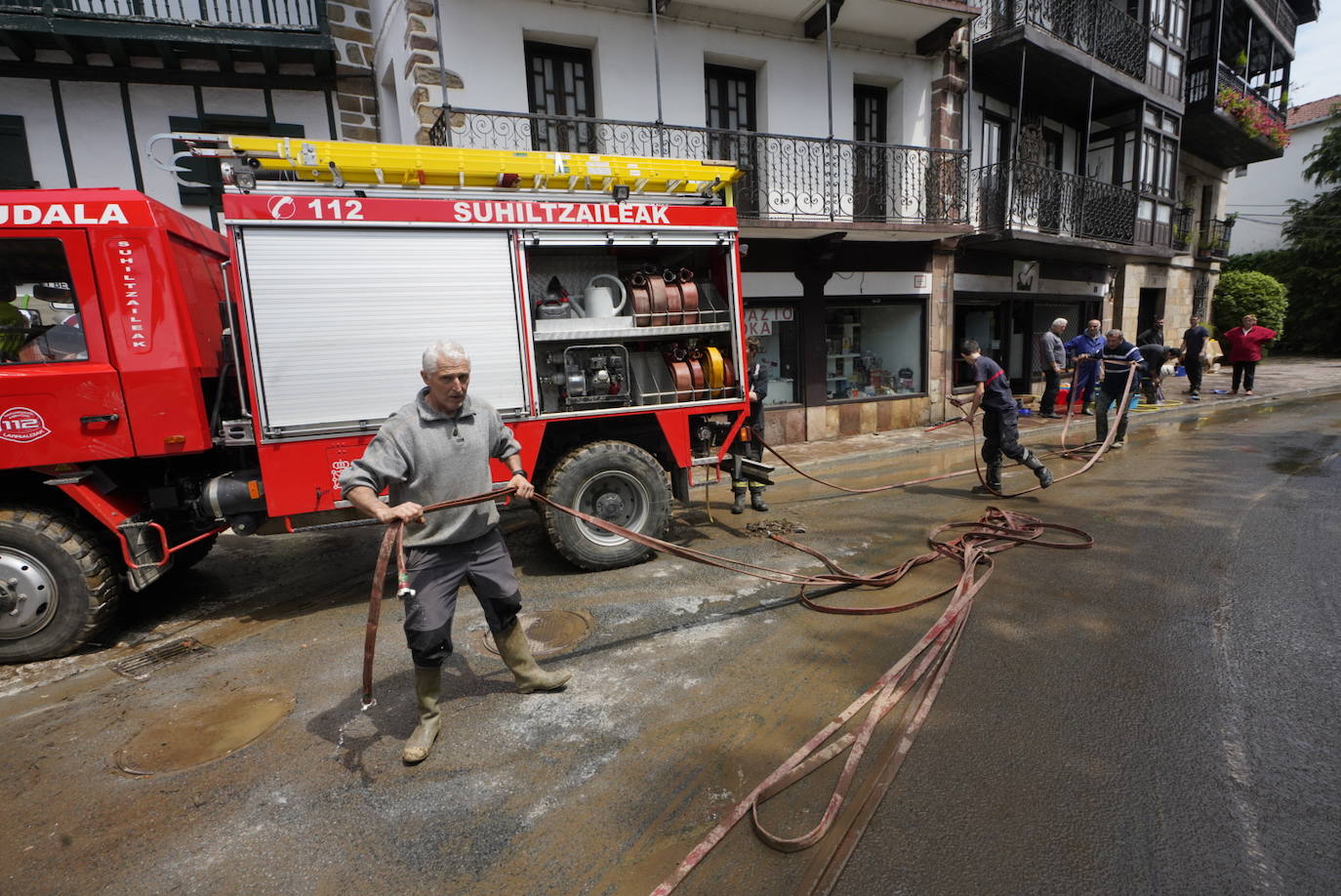 Las inundaciones en Bera, en imágenes