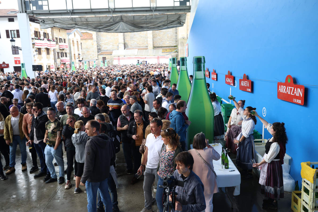 La sidra, protagonista en Usurbil