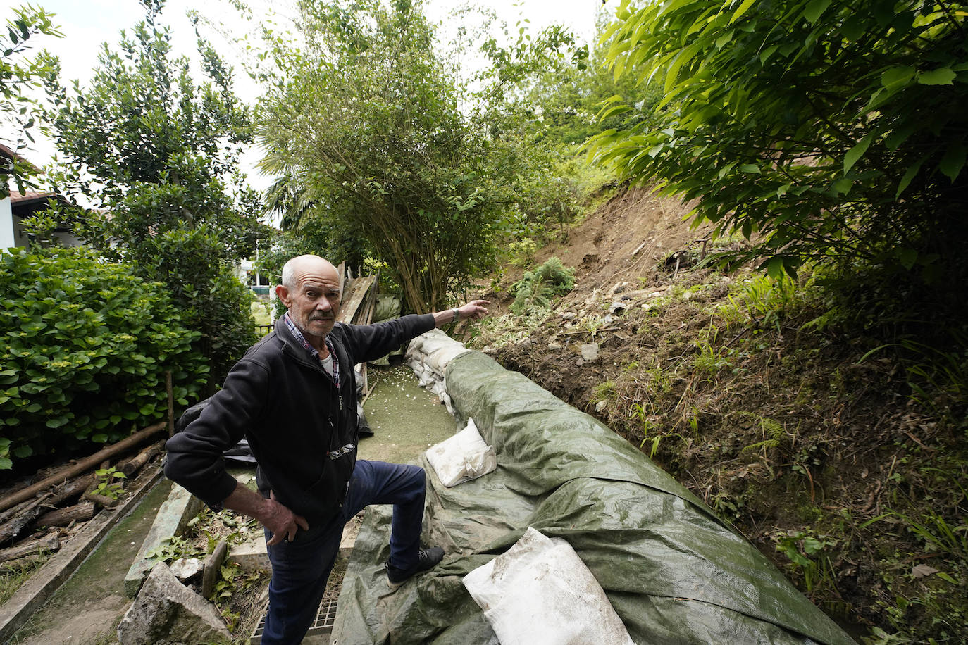 El día después de las inundaciones en Bera y Lesaka