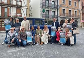 Miembros de Aterpea y responsables municipales ayer en la presentación de la nueva iniciativa.