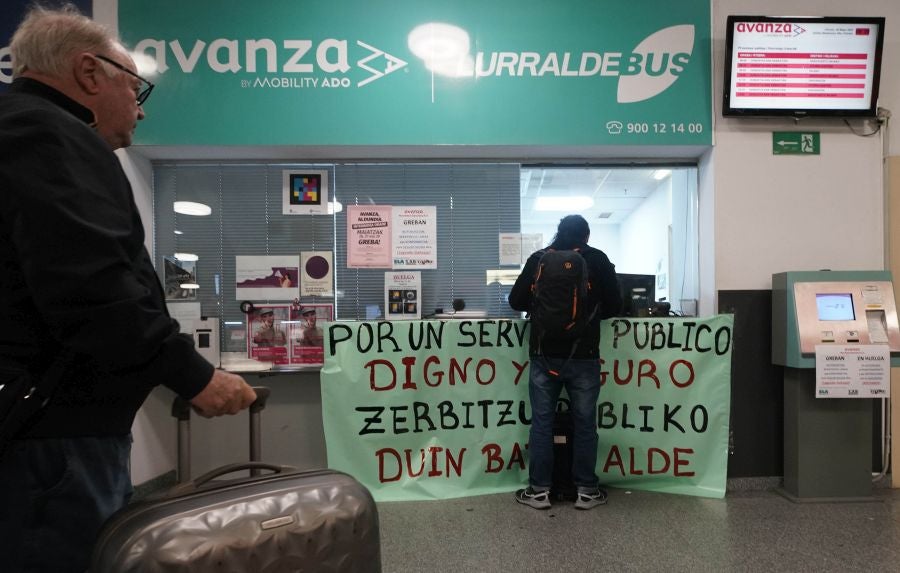 Huelga en los autobuses de Avanza