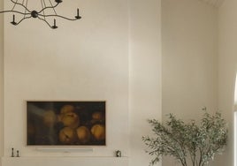 Salón decorado con la tendencia 'wabi sabi'