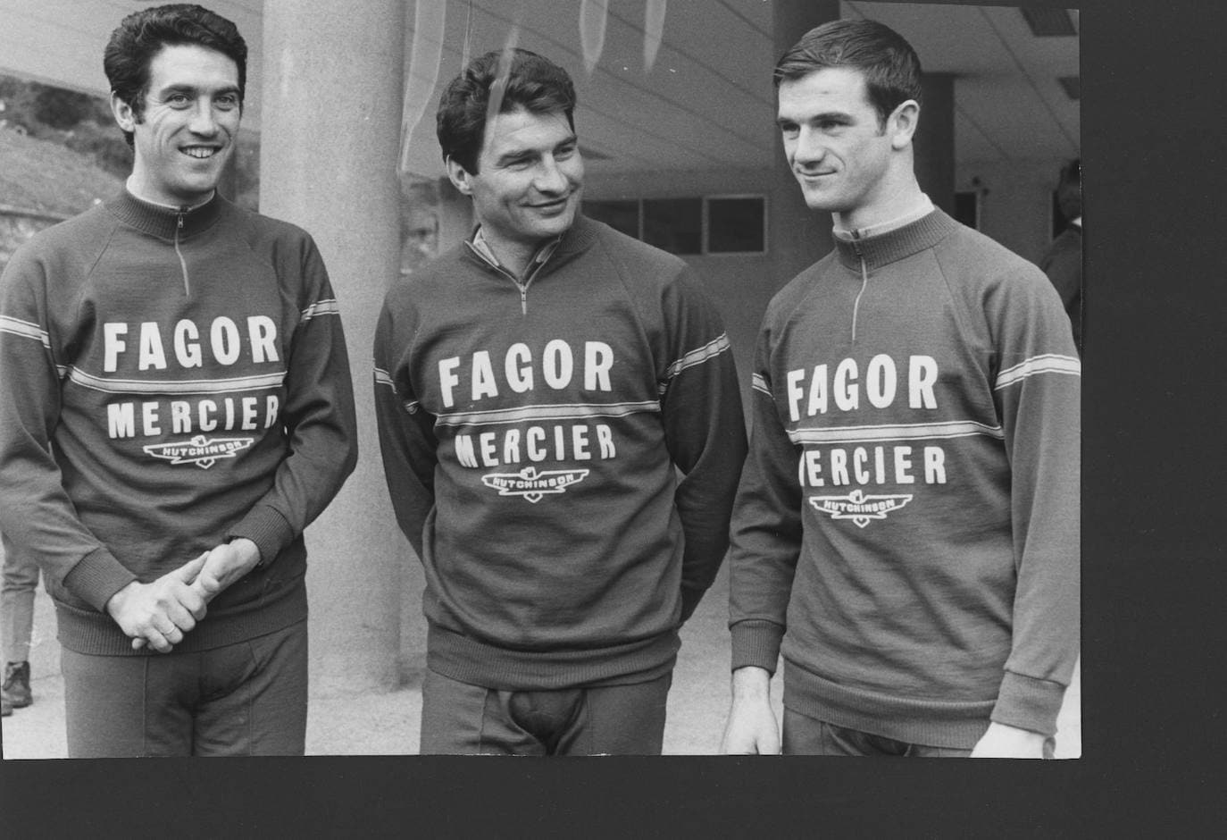 Jose María Errandonea, Raymond Poulidor y Txomin Perurena.
