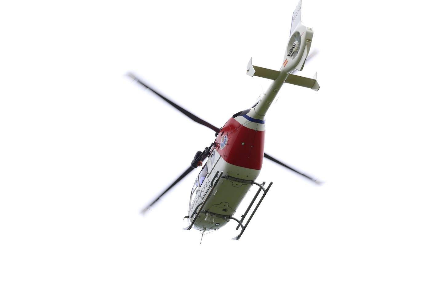 La búsqueda del desaparecido en Jaizkibel, en imágenes