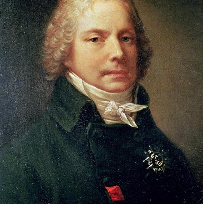 Retrato de Talleyrand, luciendo condecoraciones de época napoleónica. Por Pierre-Paul Prud´hon. Colección del Castillo de Valençay