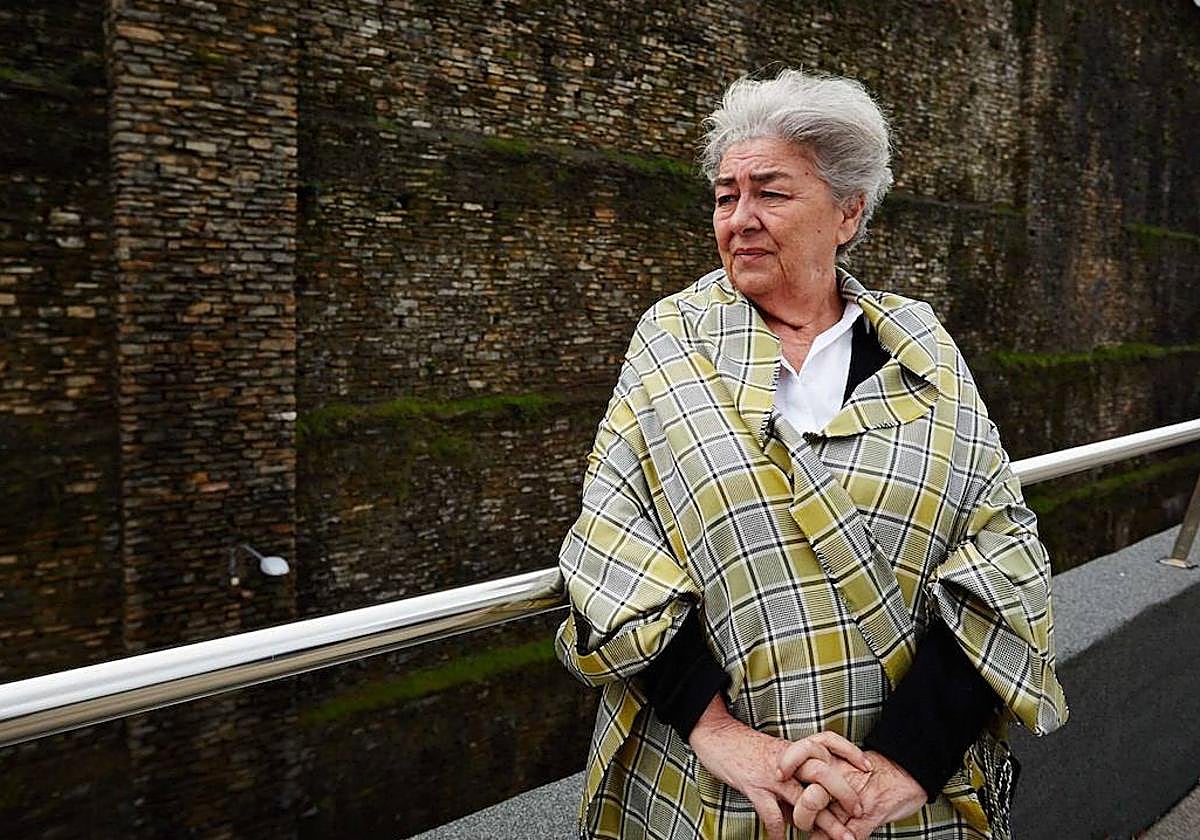 Guada Echevarría, en 2013, en la azotea de las oficinas de Donostia 26 en Easo.