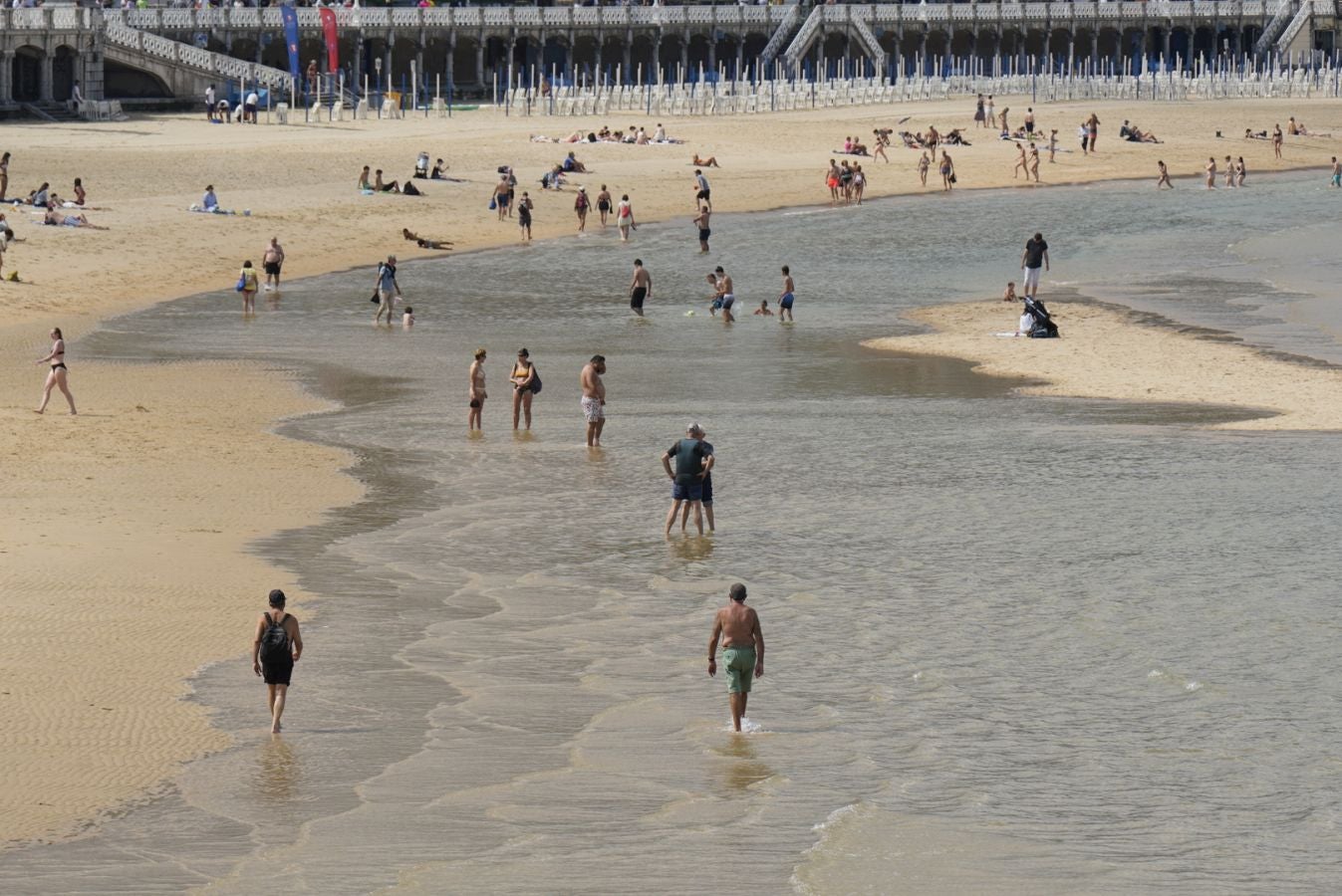 Bandera verde de nuevo en La Concha