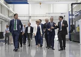 Urkullu ha presidido la inauguración en Bergara de una nueva planta de montaje de la cooperativa de máquina-herramienta Soraluce