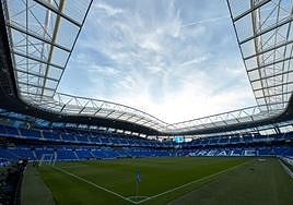 Estadio del Reale Arena de la Real Sociedad, club que se encuentra entre los sesenta que más seguidores tiene en redes sociales en todo el mundo.