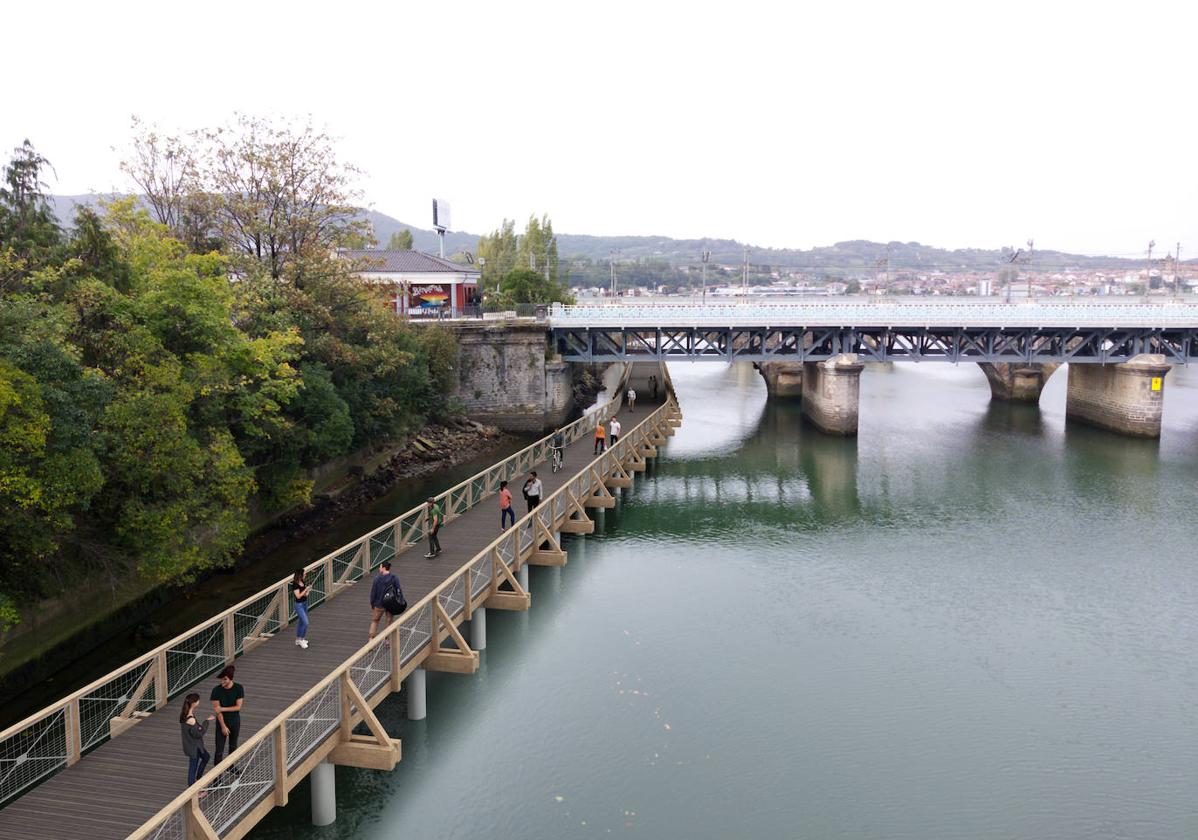 El Gobierno Vasco licita la obra de la pasarela para bordear Txingudi por 3,7 millones