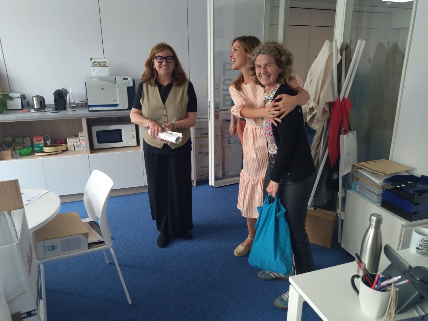 Oyarbide (PSE) y Carrere (EH Bildu) se despiden, junto a Agirrezabalaga.