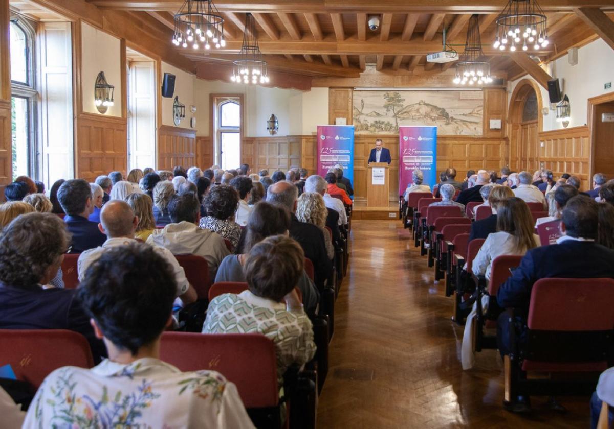 Un momento del acto del 125 aniversario en el palacio Miramar.