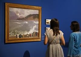 La exposición recoge los trabajos que durante treinta años, de1889 a 1821, elaboró el pintor valenciano durante su veraneo en la capital guipuzcoana.