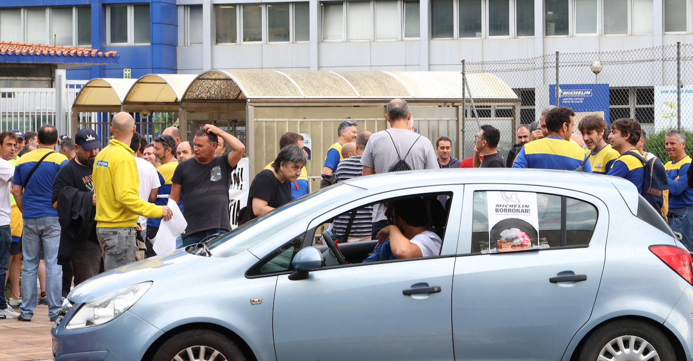 Jornada de huelga en Michelin Lasarte-Oria