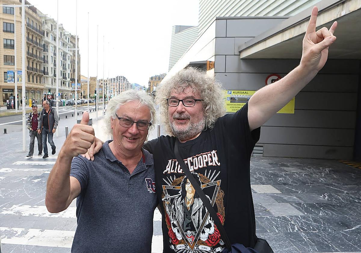 Los madrileños Pedro Aguado y Miguel Ángel Martín llegaron al Kursaal directos del Azkena Rock.