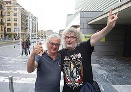 Los madrileños Pedro Aguado y Miguel Ángel Martín llegaron al Kursaal directos del Azkena Rock.