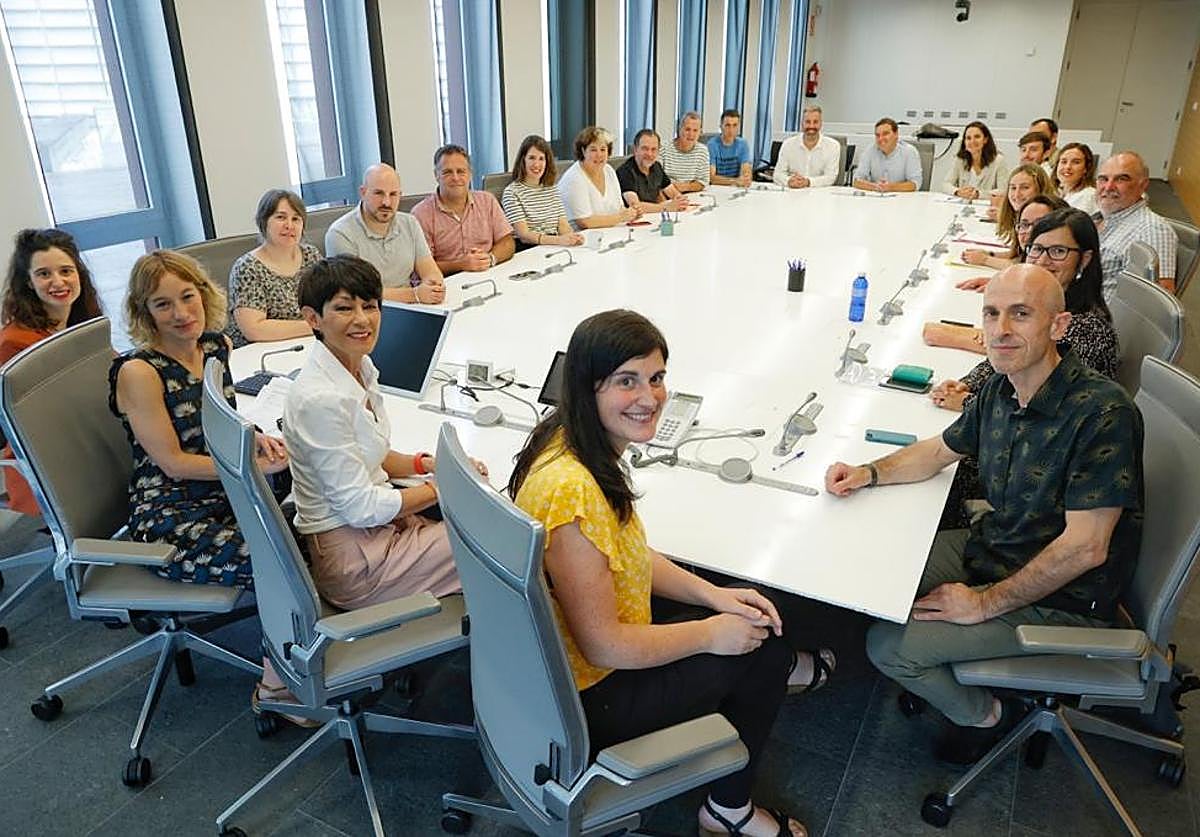 El grupo juntero de EH Bildu, este martes tras acreditarse en las Juntas