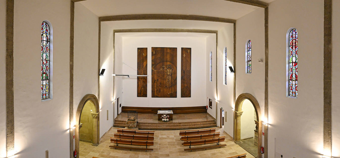 Imágenes de Beobide y vidrieras de Maumejean en Añorga