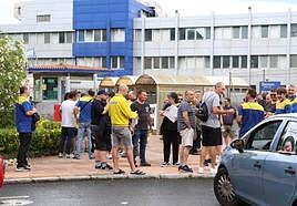 Los trabajadores de Michelín en huelga