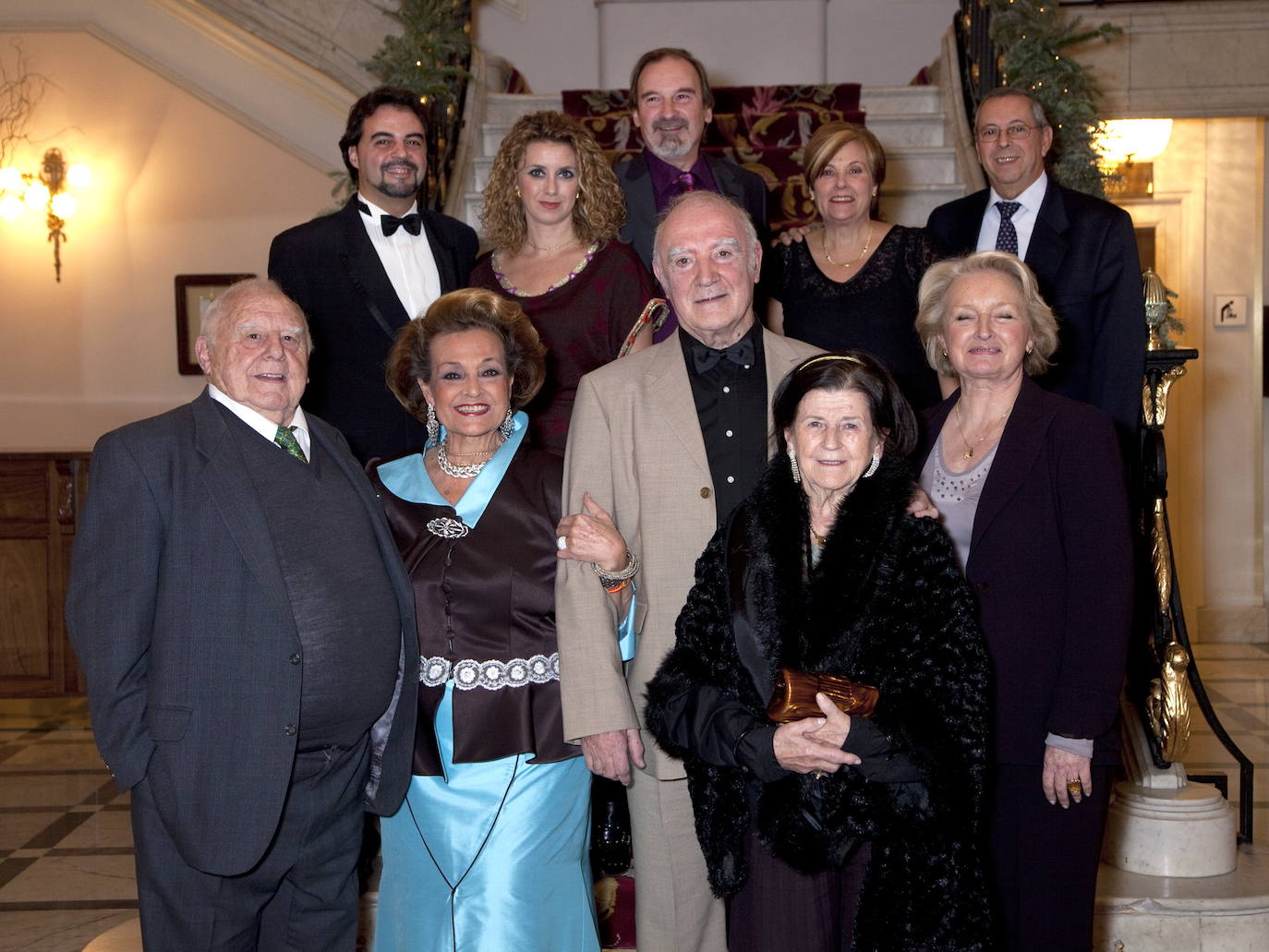 Última visita de Carmen Sevilla a Gipuzkoa, en la gala de navidad del club de vinos Vinatelia, en el Hotel María Crstina.