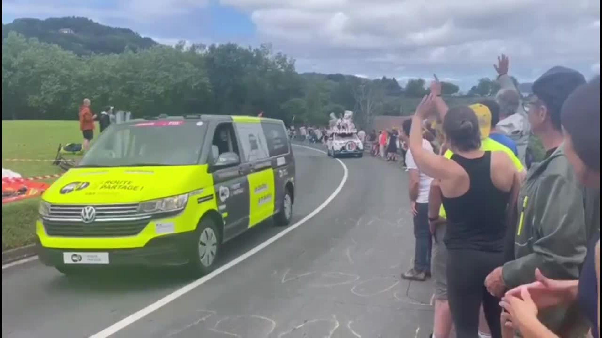 La caravana a su paso por Guadalupe