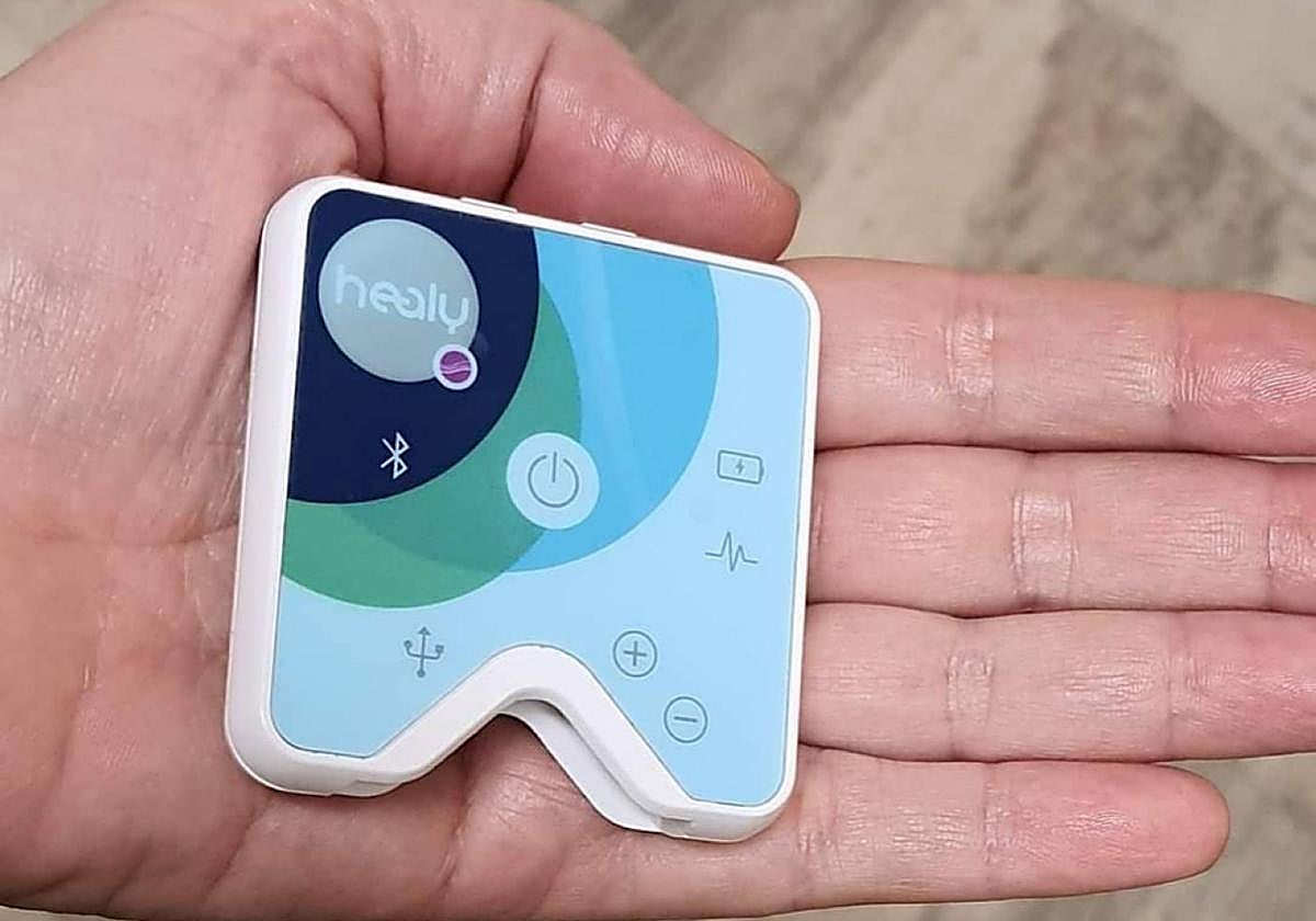 Un primer plano del dispositivo 'milagroso'.