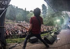 Imagen del parque de Monterron desde el escenario del festival tomada en la pasada edición.