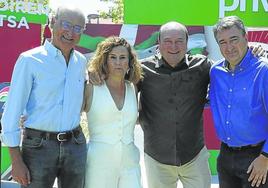 Mikel Legarda, Almudena Otaola, Andoni Ortuzar y Aitor Esteban.