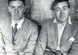 José Manuel Aizpurua y Joaquín Labayen apenas trabajaron juntos nueve años en su 'Studio', ubicado en la calle Prim 35 de San Sebastián.