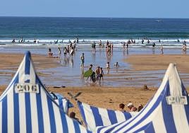 Vista de la playa de Zarautz