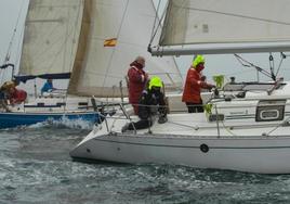 Imagen de la regata de ayer del Memorial Munilla.