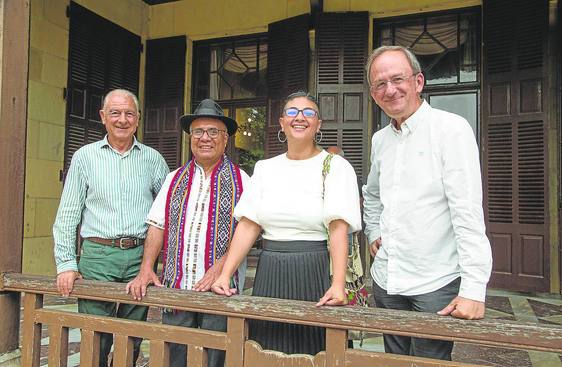 Iñaki Martínez de Luna, Gualberto Quispe, Viviana González eta Kike Amonarriz