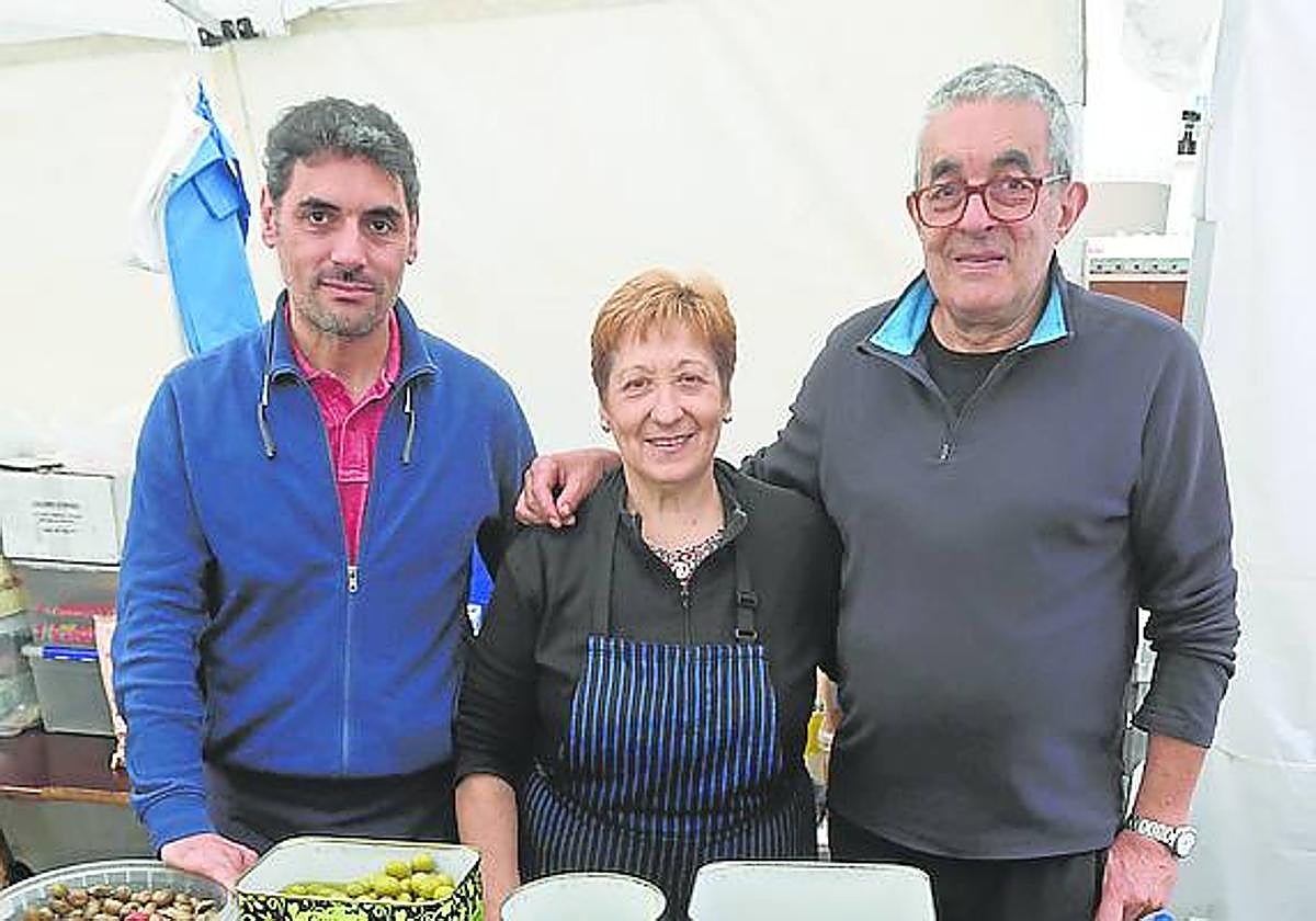 Teo, Maria Luisa eta Antonio.