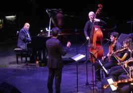 Kenny Barron Trio y la EGO, en el concierto de anoche en el auditorio Kursaal.