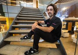 Ben Healy, en su hotel de concentración en San Sebastián.