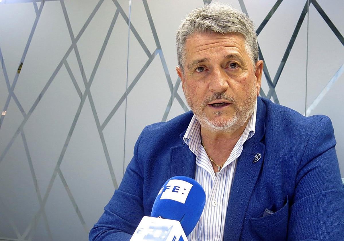 Julián García Angulo, presidente de la Federación Española de pelota.