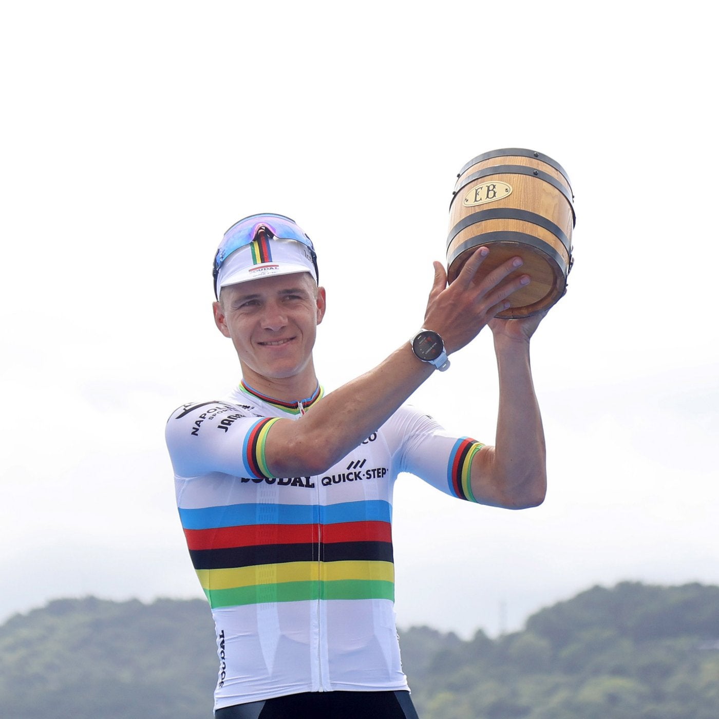 Remco Evenepoel llega al Mundial tras ganar en Donostia.